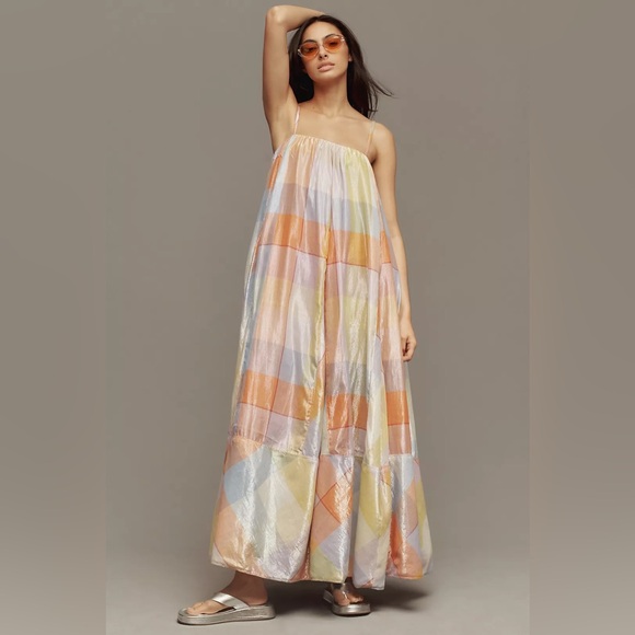 Pilcro Dresses & Skirts - New Anthropologie Pilcro Plaid Tent Maxi Dress